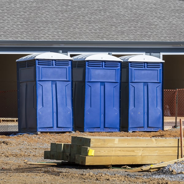 what is the maximum capacity for a single portable toilet in Pittman